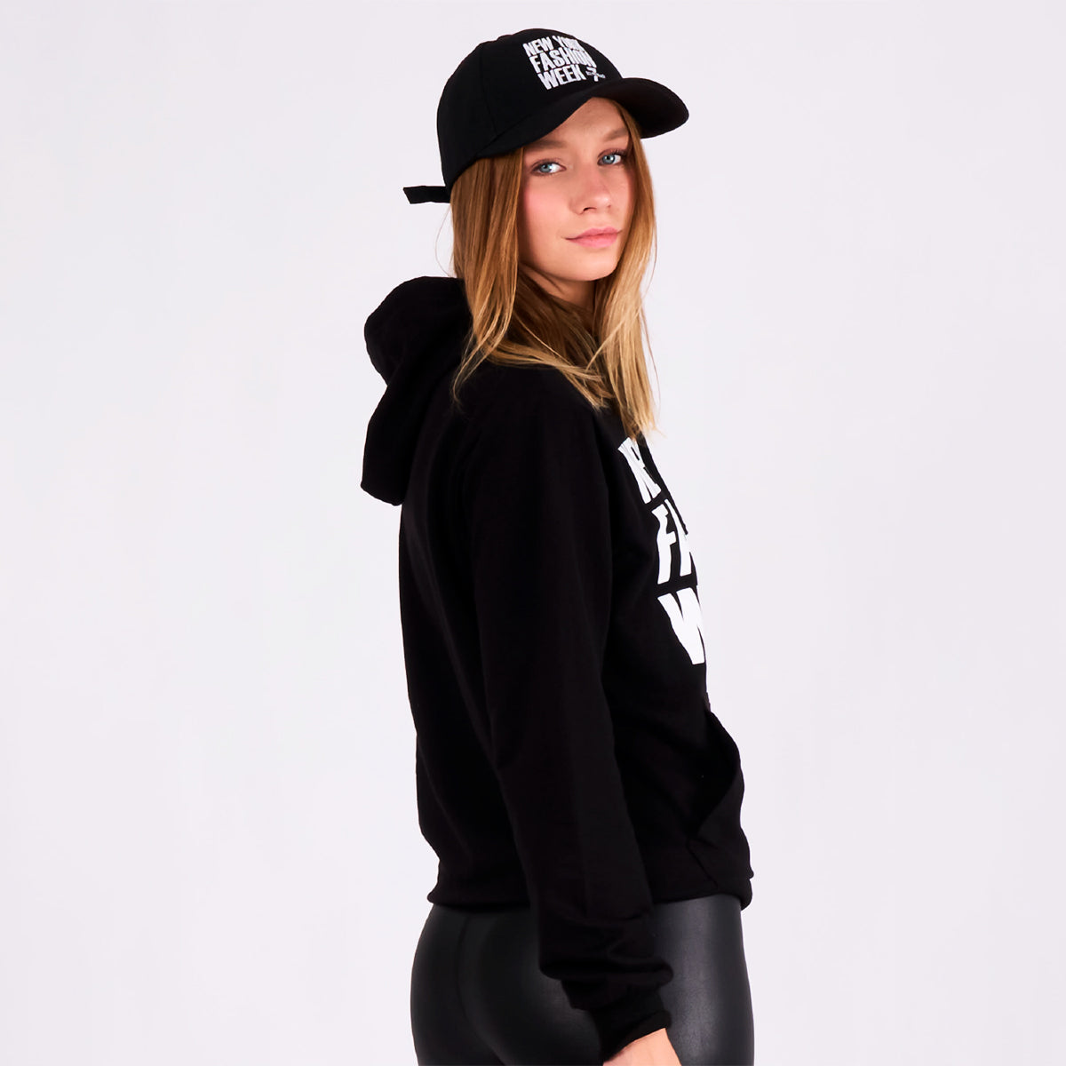 BLACK PULL OVER HOODIE