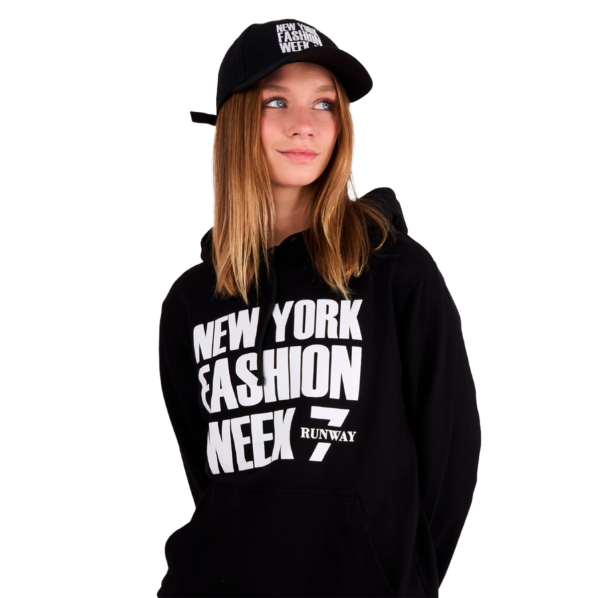 BLACK PULL OVER HOODIE