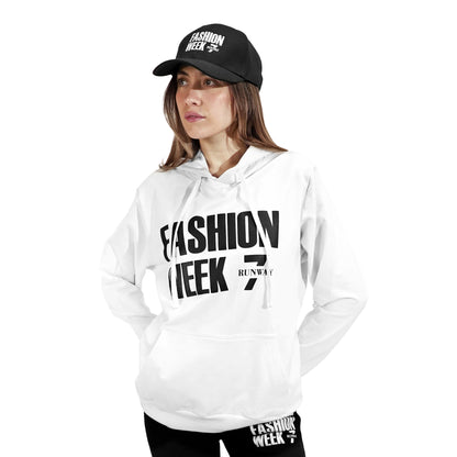 FASHION WEEK WHITE PULL OVER HODDIE