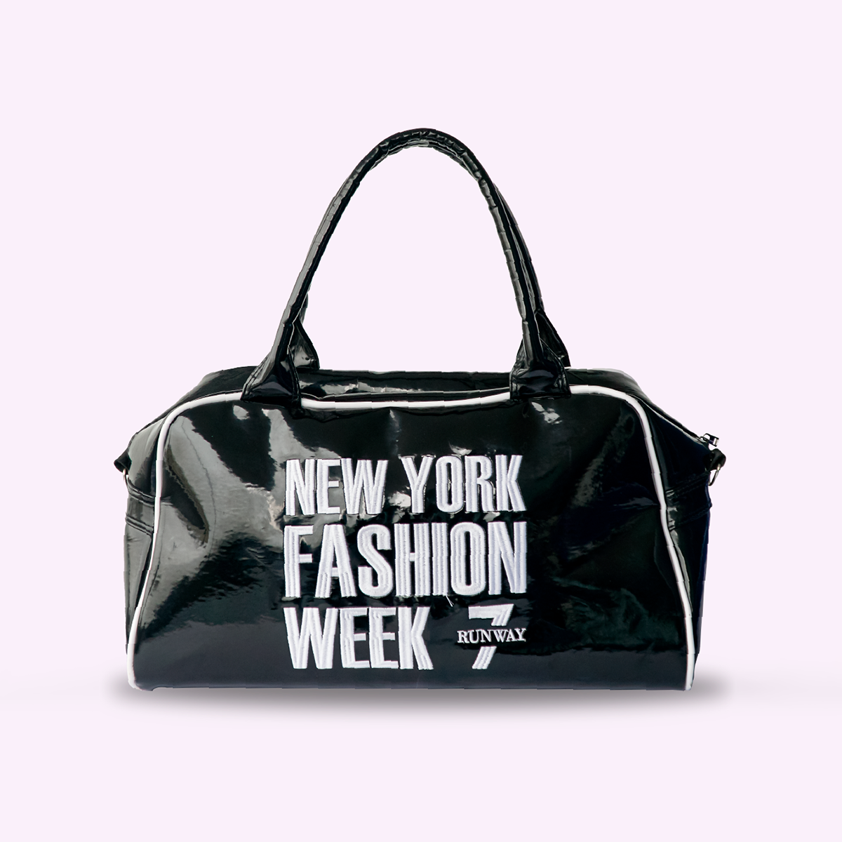 NYFW PVC BAG BLACK AND WHITE