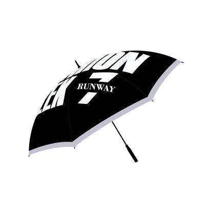 BLACK PULL OVER HOODIE + NYFW UMBRELLA