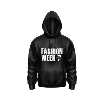 FASHION WEEK BLACK PULL OVER HODDIE