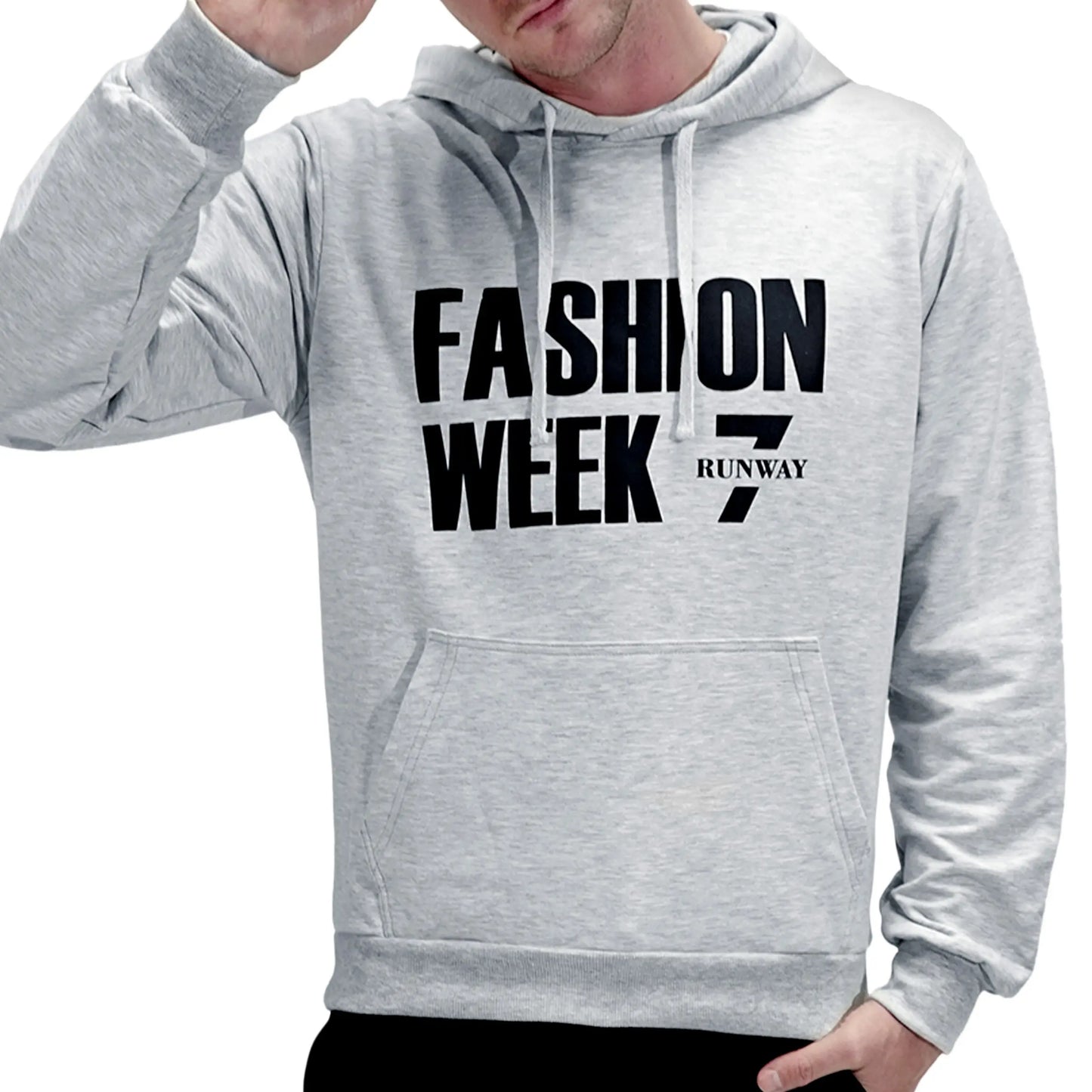 FASHION WEEK MELANGE PULL OVER HODDIE