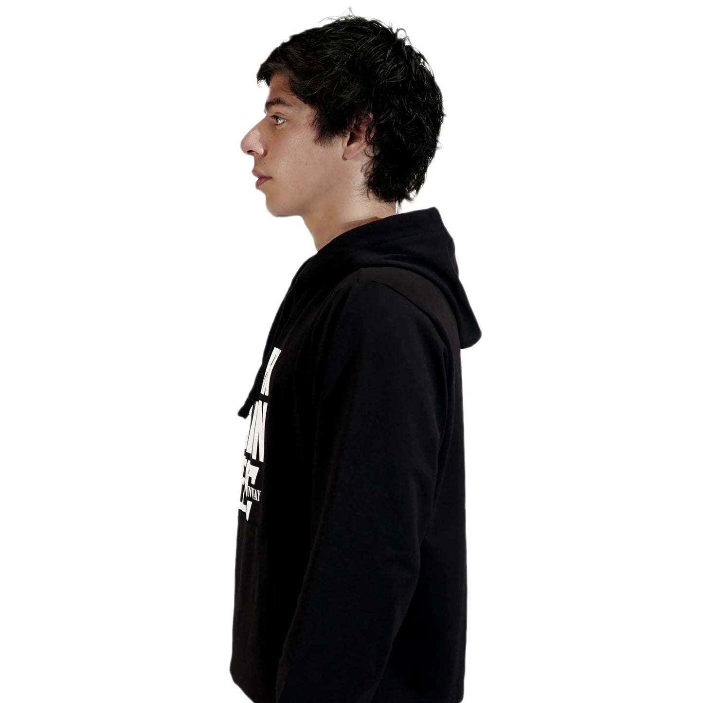 NYFW BLACK PULL OVER HOODIE